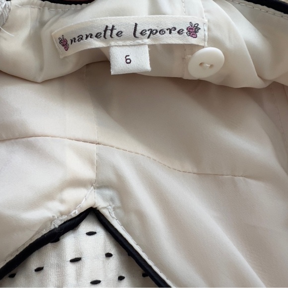 Nanette Lepore | Y2K Embroidered Polka Dot Wiggle Dress - Picture 5 of 5